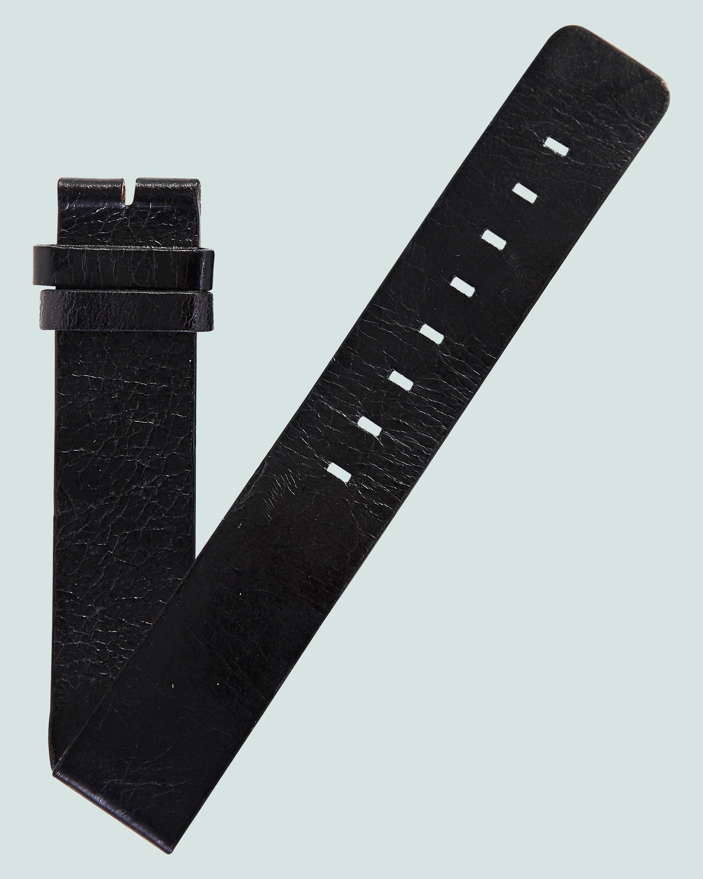 Ecclissi 18mm x 18mm Black Leather Strap 75200