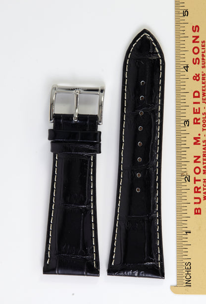 Ecclissi 22915 Black Leather Strap 26mm x 20mm