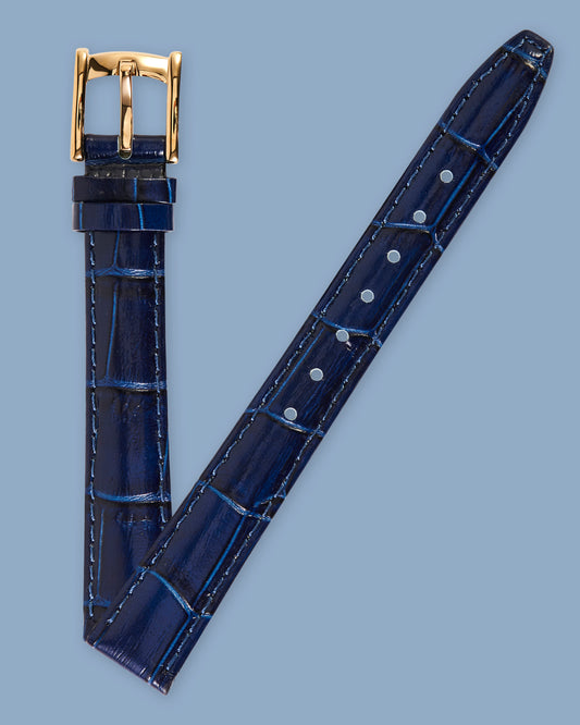 Ecclissi 80325 Dark Blue Leather Strap 14mm x 12mm