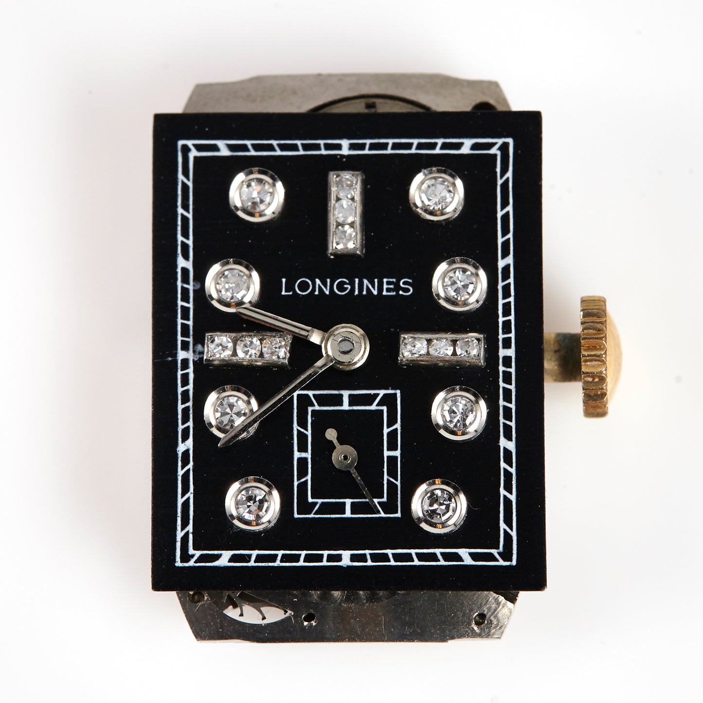 LONGINES Vintage Watch Movement with Black Dial