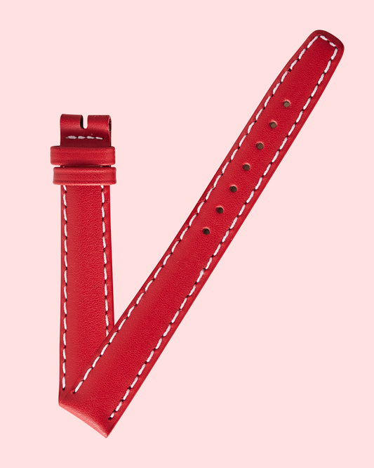 Ecclissi 14mm x 12mm Red Leather Strap 21770