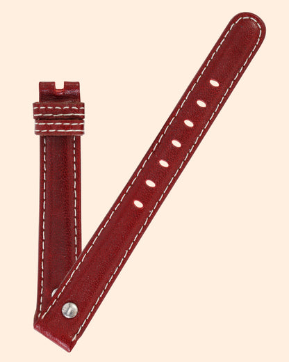 Ecclissi 14mm x 12mm Burgundy Leather Strap 23380 23381