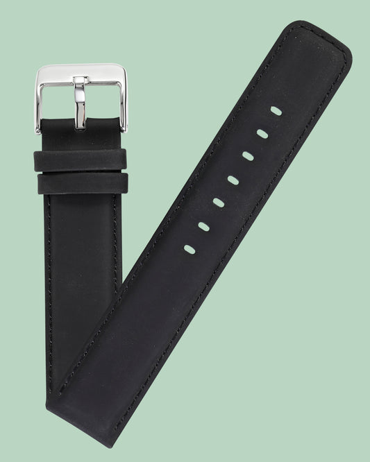 Ecclissi 20mm x 20mm Black Leather Strap 75480