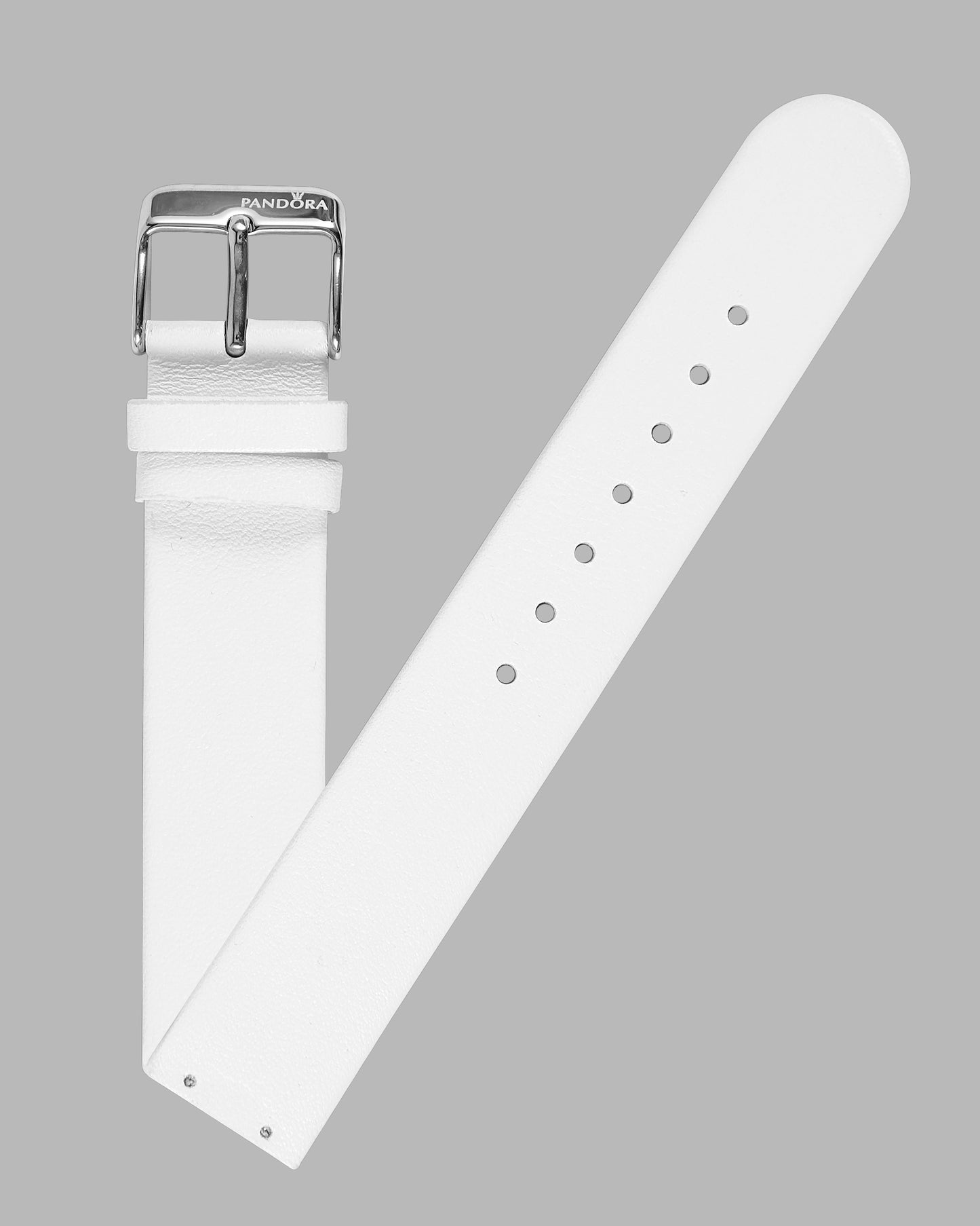 Pandora SW1091 Genuine White Leather Strap with Buckle 18mm x 18mm