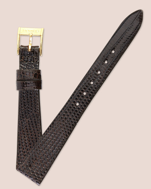 Movado Dark Brown Lizard Strap 14mm x 10mm