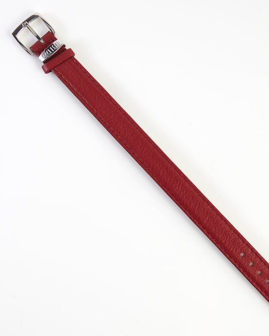 Ecclissi 12mm Red Leather Ladies One-Piece Strap 23182