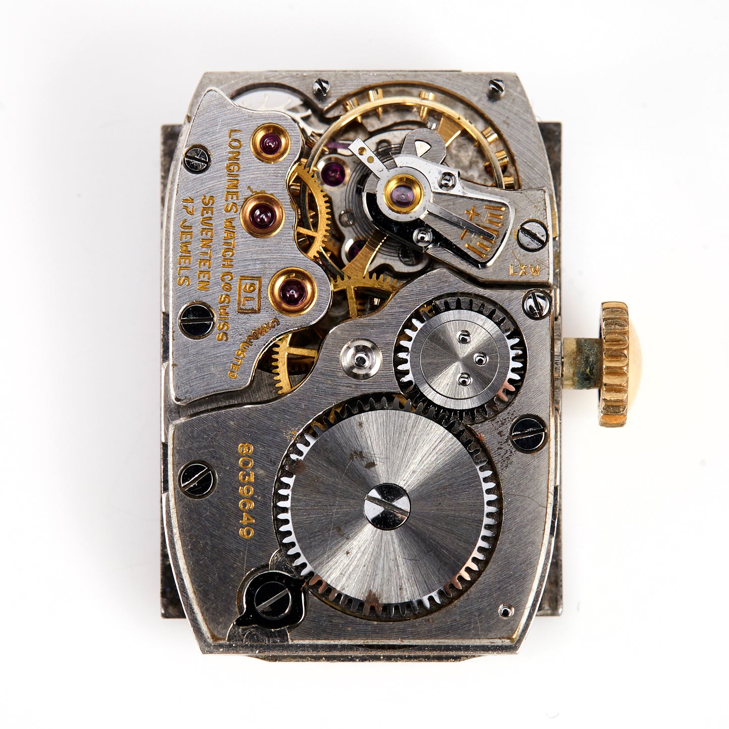 LONGINES Vintage Watch Movement with Black Dial