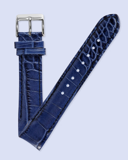 Pandora Imagine Grand C SW1011 Alligator Grain Blue Strap with Buckle 20mm x 18mm