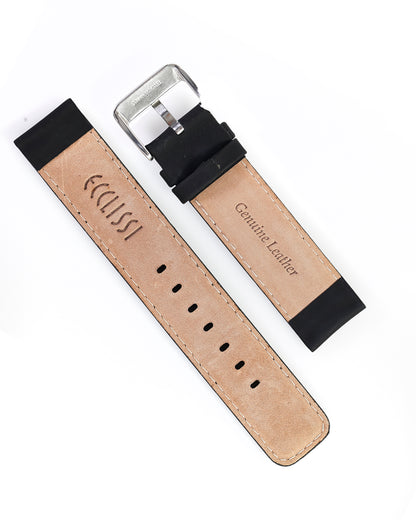 Ecclissi 20mm x 20mm Black Leather Strap 75480