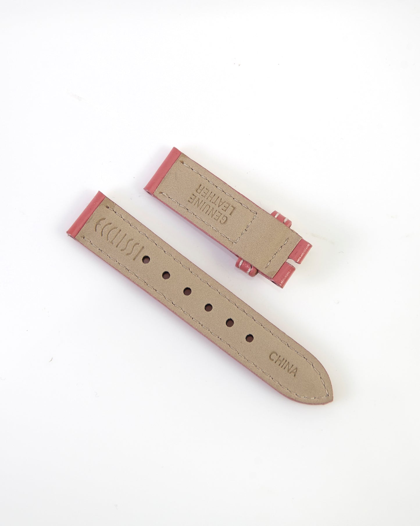 Ecclissi 12mm x 12mm Pink Leather Ladies Strap 23110 23115 23120