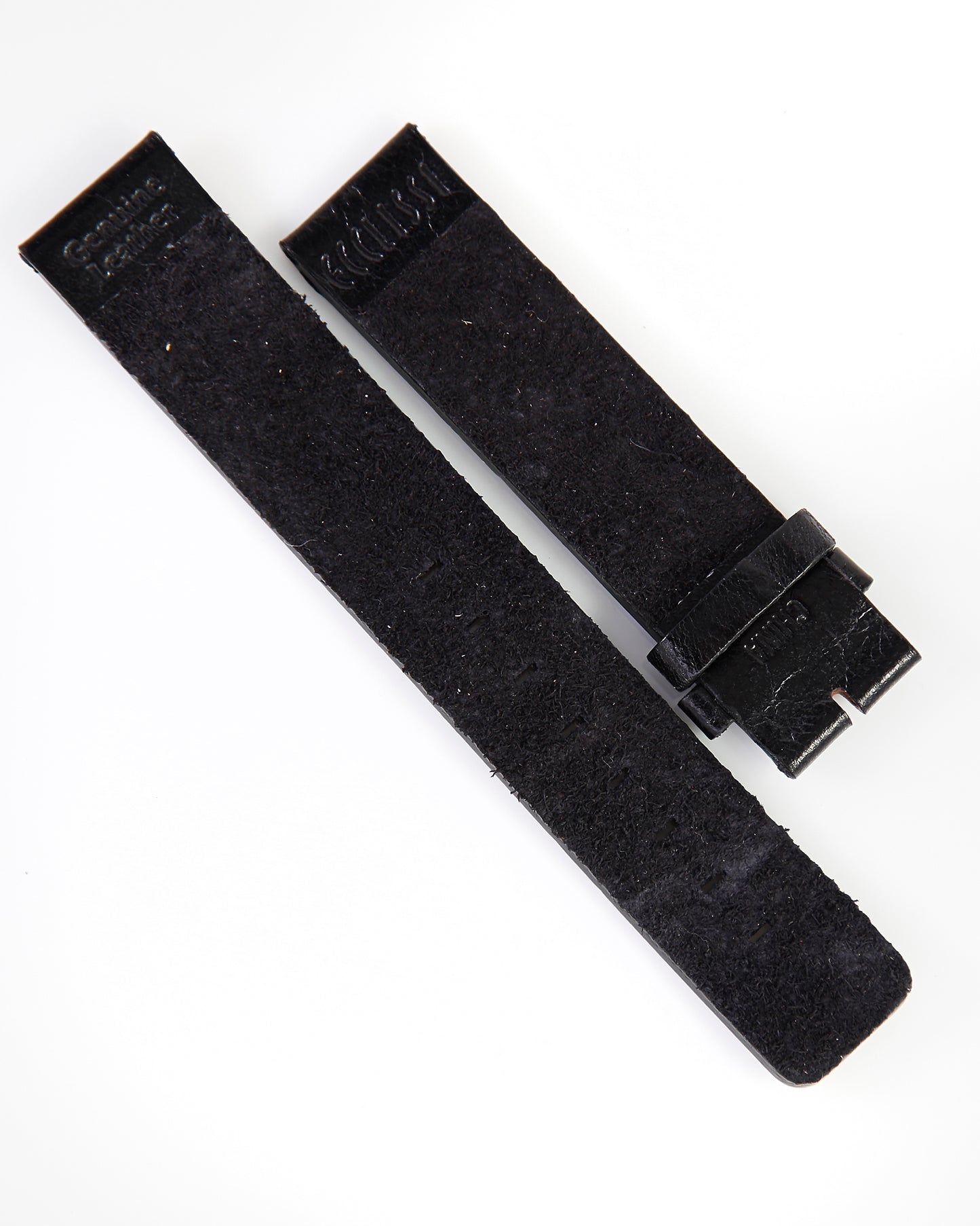 Ecclissi 18mm x 18mm Black Leather Strap 75200