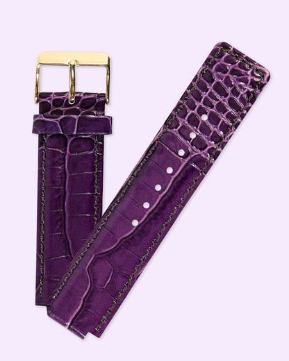 Pandora SW1173 Purple Leather Strap with Buckle 22mm x 22mm Notched to 14mm