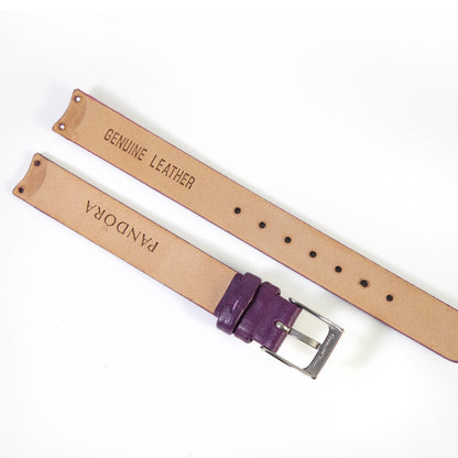 Pandora SW1268 Purple Leather Strap with Steel Buckle 12mm x 12mm