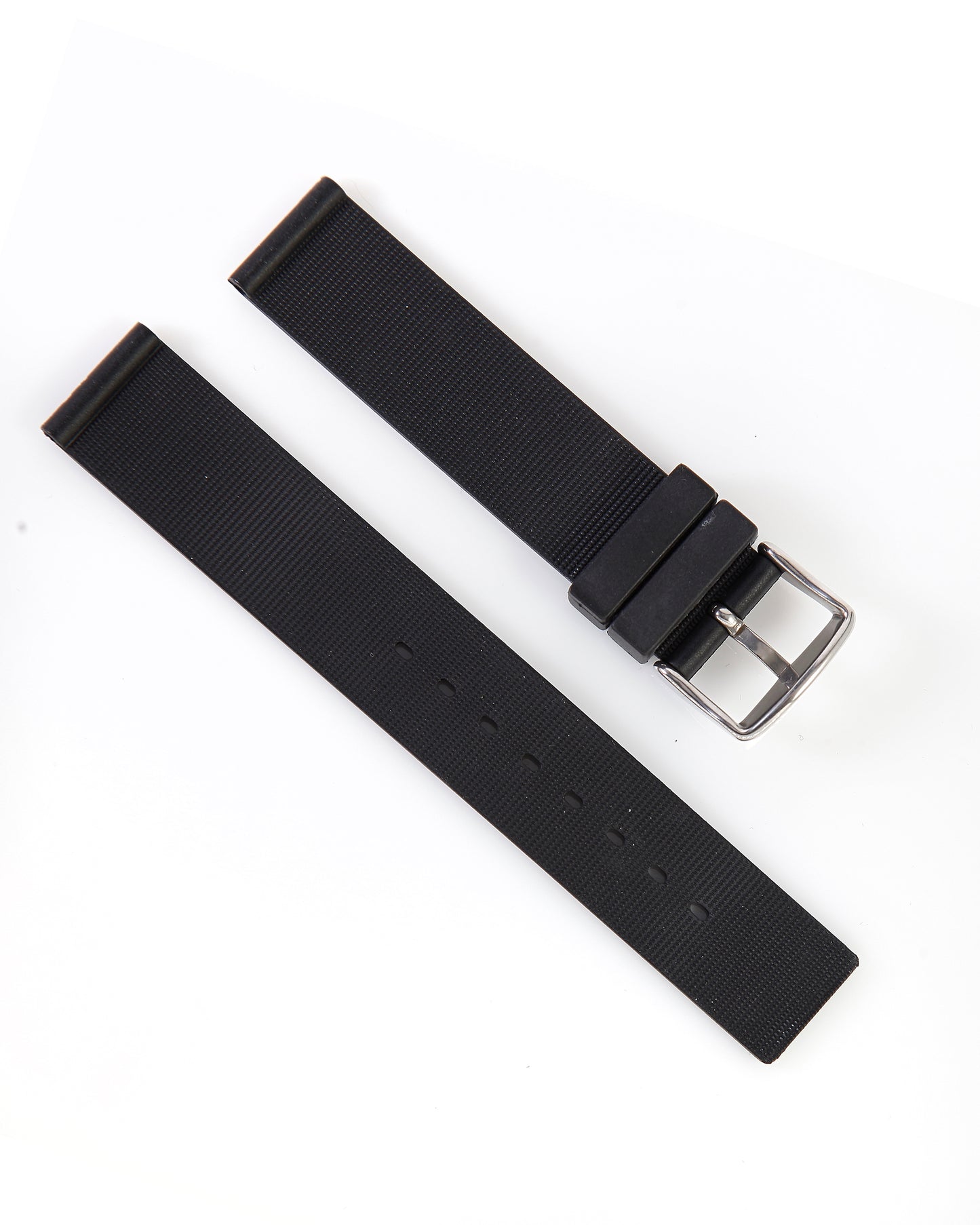 Ecclissi 18mm x 18mm Black Rubber Strap original Buckle 75360