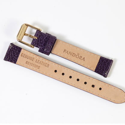 Pandora SW1212 Purple Leather Strap with Yellow Buckle 16xmm x 14xmm