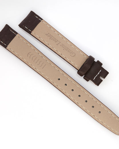 Ecclissi 14mm x 12mm Brown Leather Strap 22492