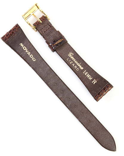 Movado Brown Lizard Strap 14mm x 10mm