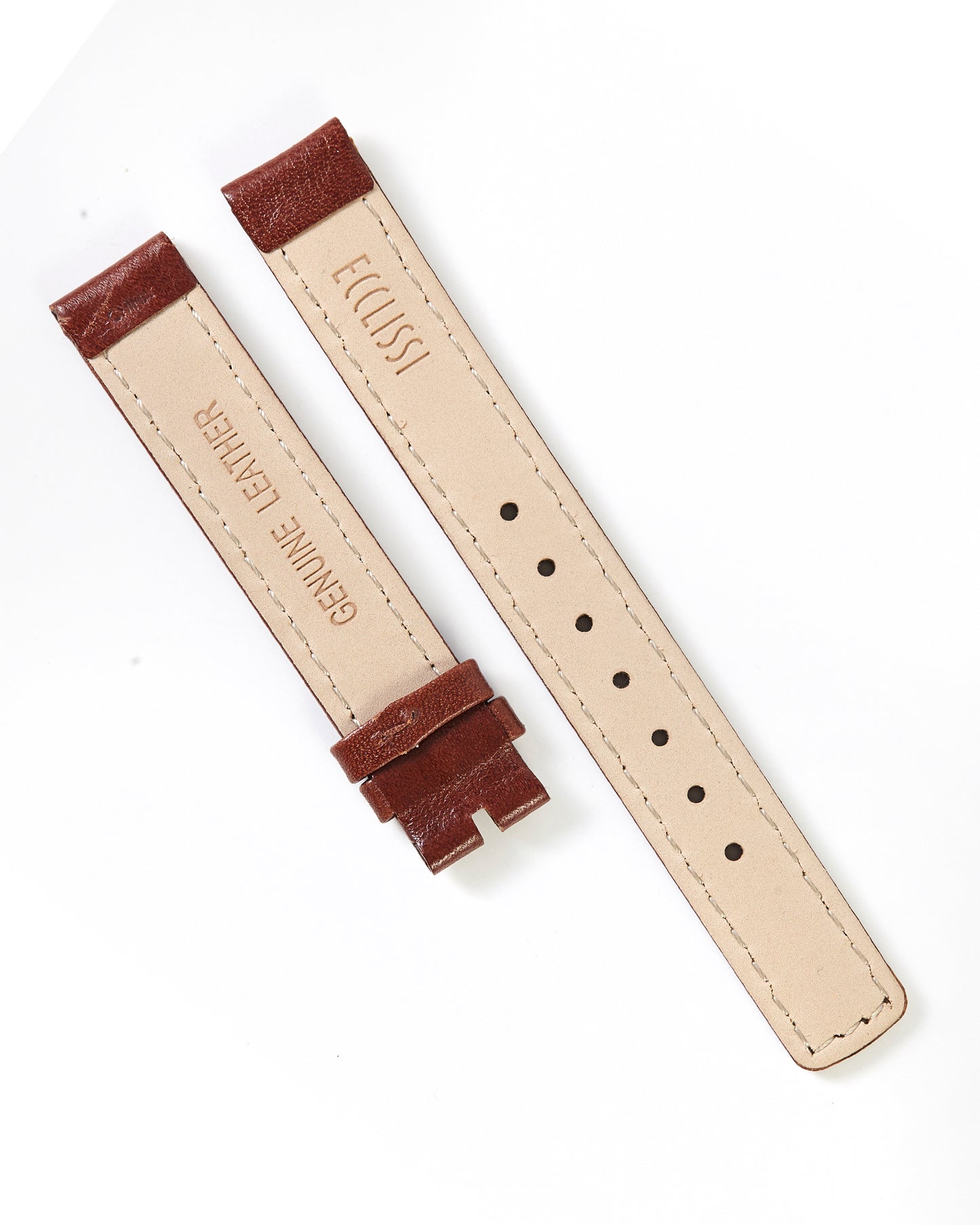 Ecclissi 14mm x 14mm Brown Leather Strap 23830