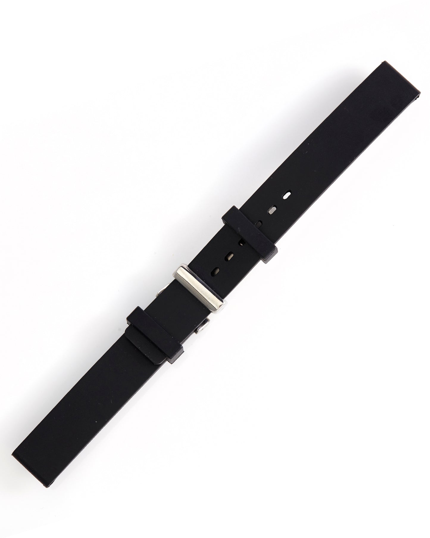 Ecclissi 14mm x 14mm Black Rubber Strap original Deployment Buckle 75031 75041