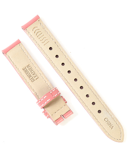 Ecclissi 12mm x 12mm Special Long Length Pink Leather Ladies Strap 23110 23115 23120