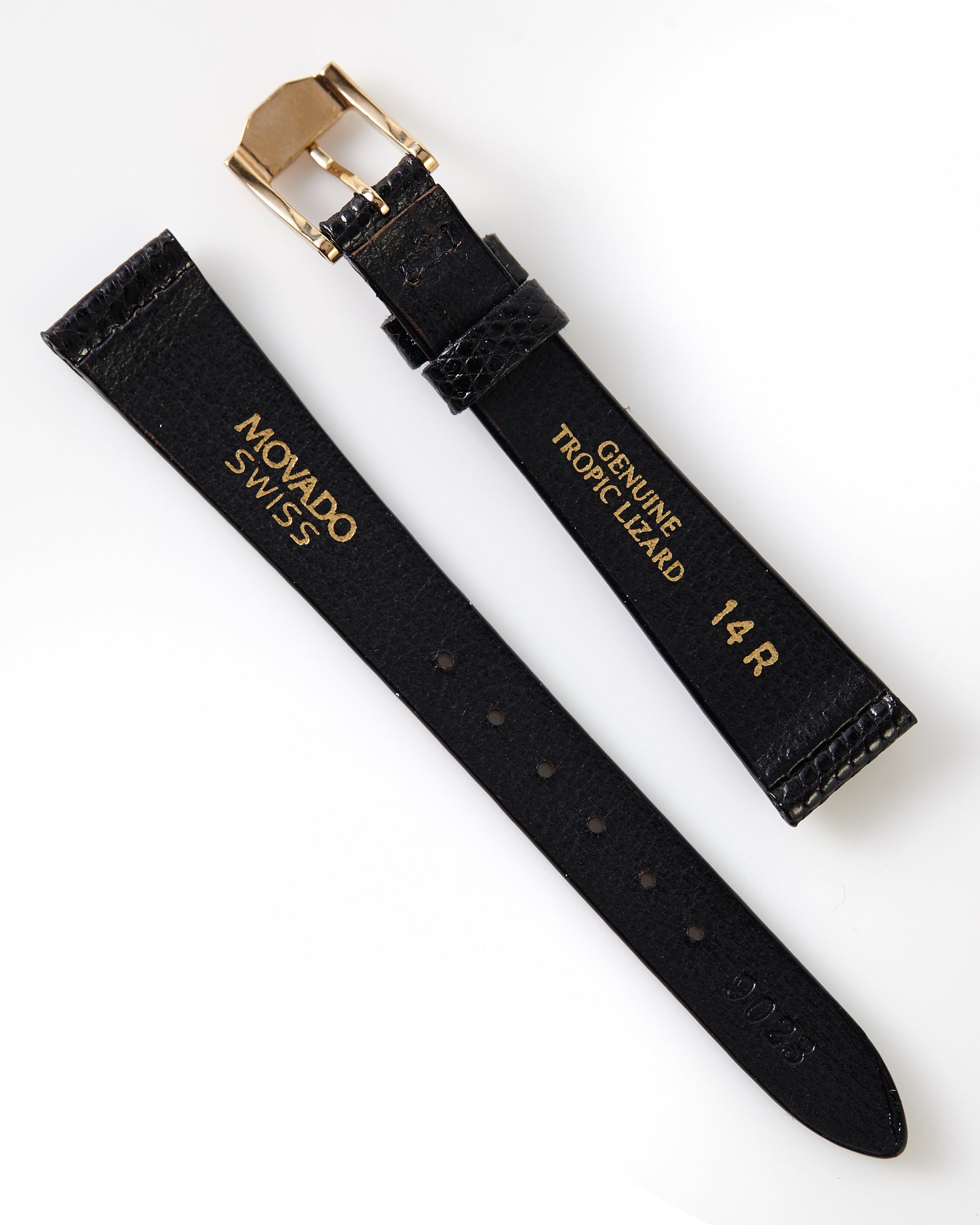 Movado Museum Black Lizard Strap 14mm x 10mm