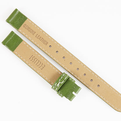 Ecclissi 12mm x 12mm Green Leather Ladies Strap 23680