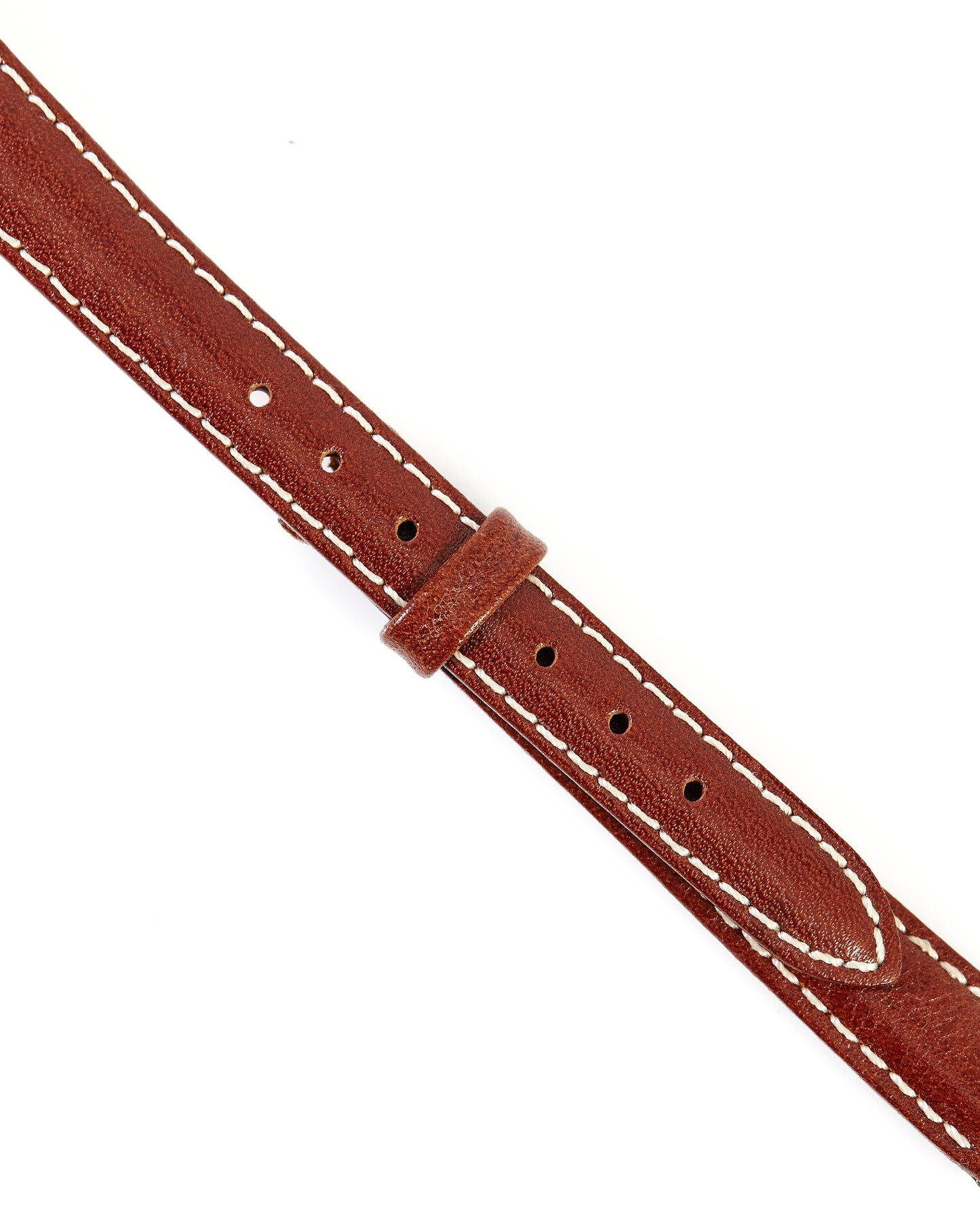 Ecclissi 12mm x 10mm Chestnut Brown Leather Ladies Strap 22485