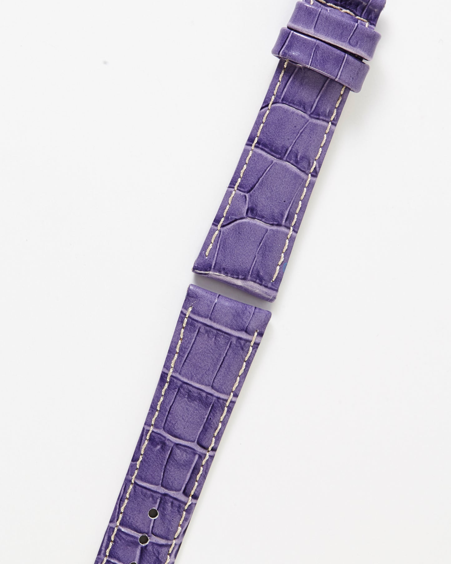 Ecclissi 22875 Purple Alligator Grain Leather Strap 18mm x 16mm