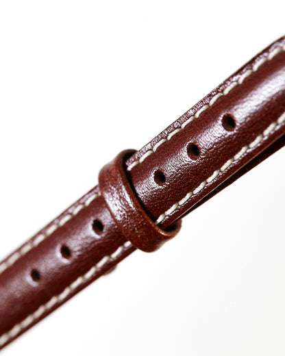 Ecclissi 12mm x 10mm Chestnut Brown Leather Ladies Strap 22485