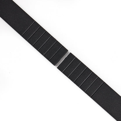 Ecclissi 19mm x 19mm Black Rubber Two-Piece Strap 75001