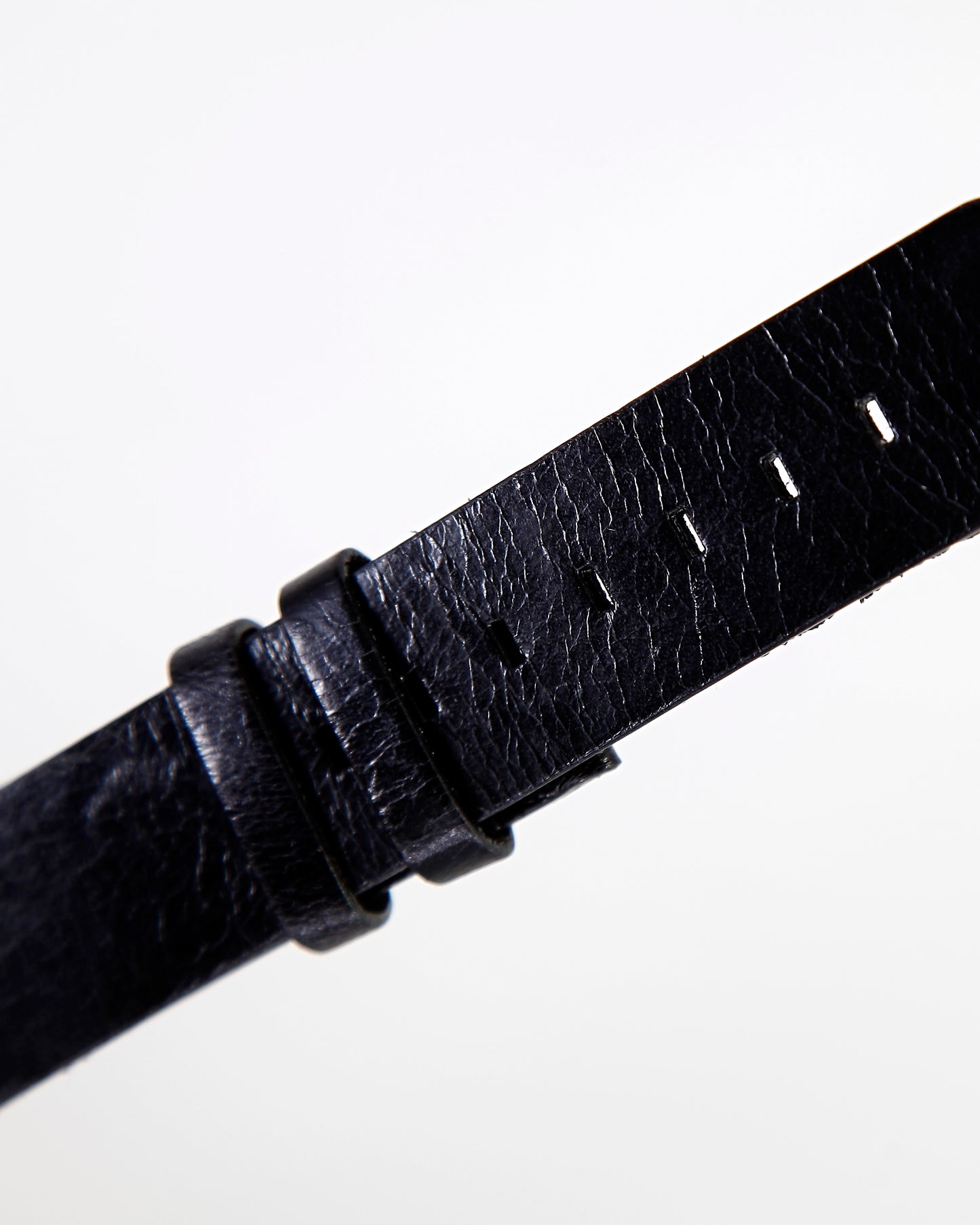 Ecclissi 18mm x 18mm Black Leather Strap 75200