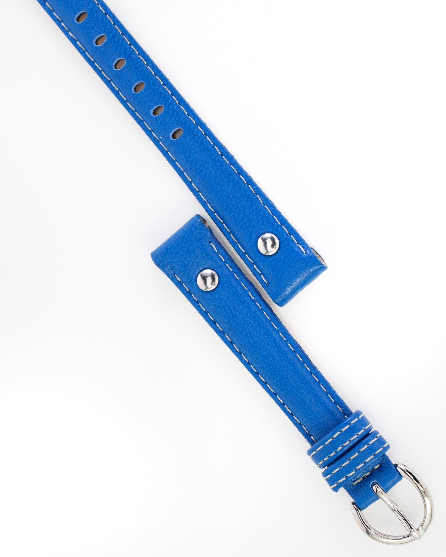 Ecclissi 14mm x12mm Blue Leather Strap original Buckle 23380