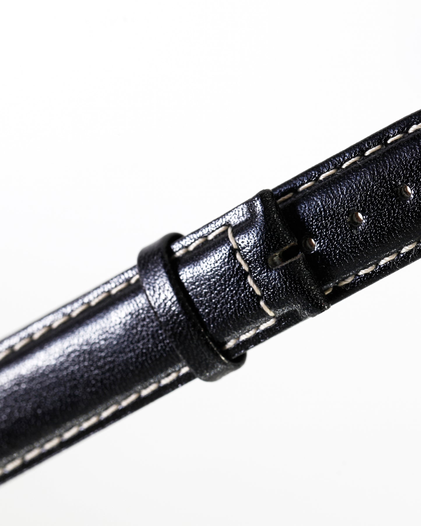 Ecclissi 16mm x 16mm Black Leather Strap 22190 80115