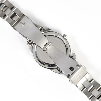 Pandora Swiss Made Women’s Stainless Steel Watch Sapphire Crystal Silver Dial