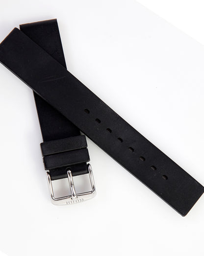 Ecclissi 18mm x 18mm Black Rubber Strap original Buckle 75360