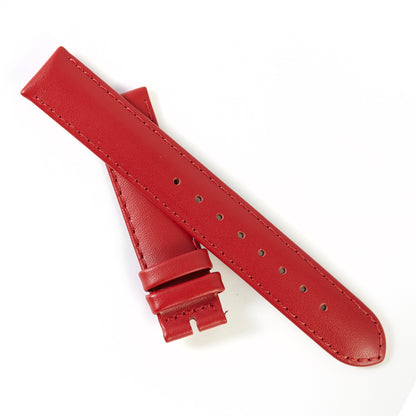 Ecclissi 16mm x 16mm Red Leather Strap original Buckle 75485