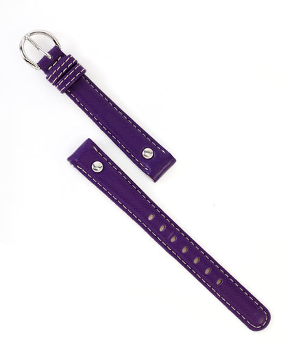 Ecclissi 14mm x 12mm Purple Leather Strap original Buckle 23380