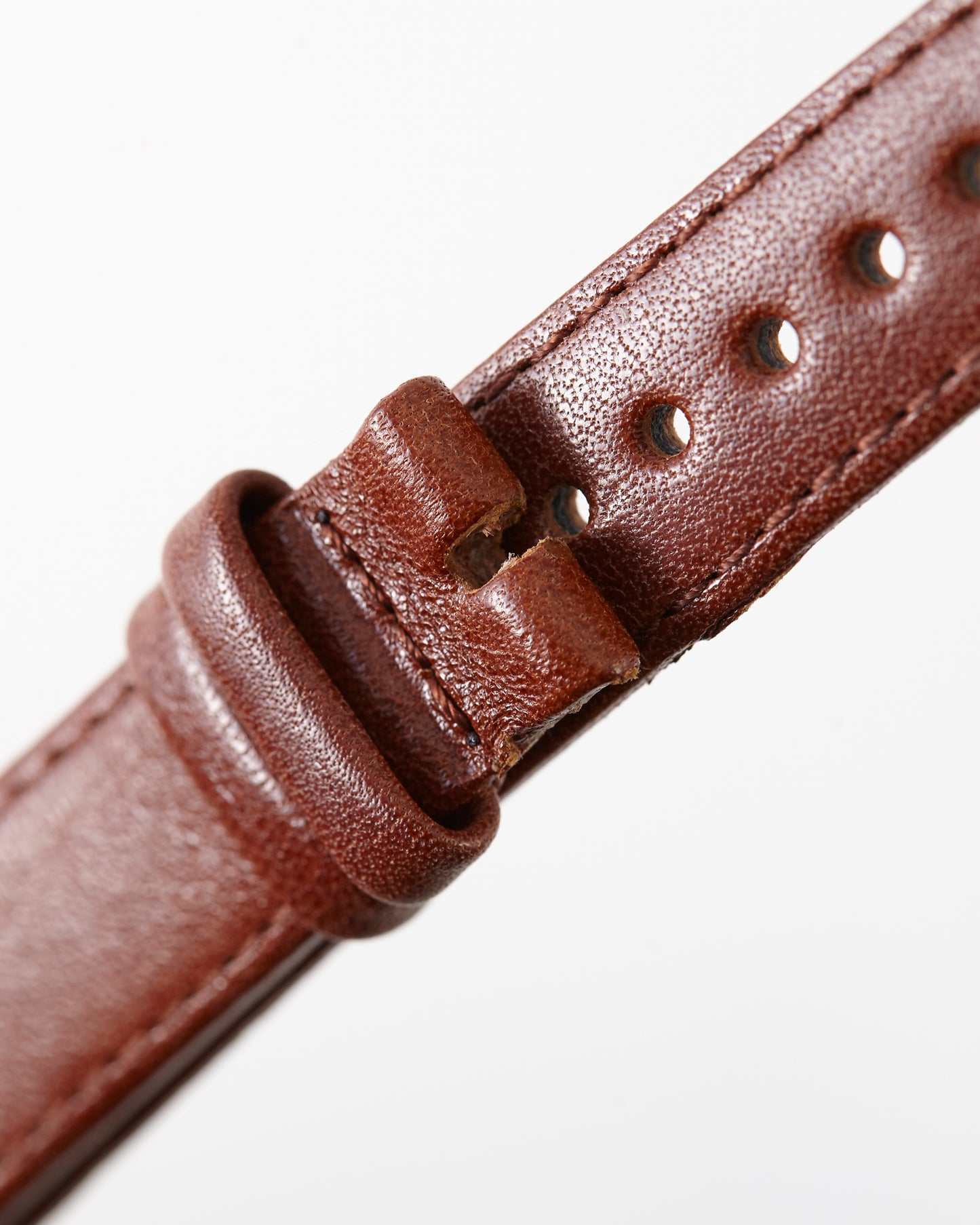Ecclissi 14mm x 14mm Notched Brown Leather Strap 22590