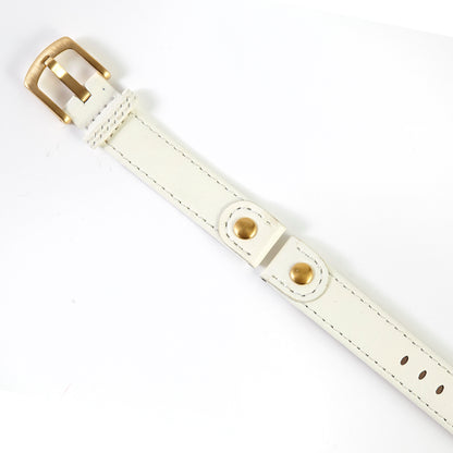 Ecclissi 14mm x14mm Off White Leather Strap with original Buckle 80240 80245 80246