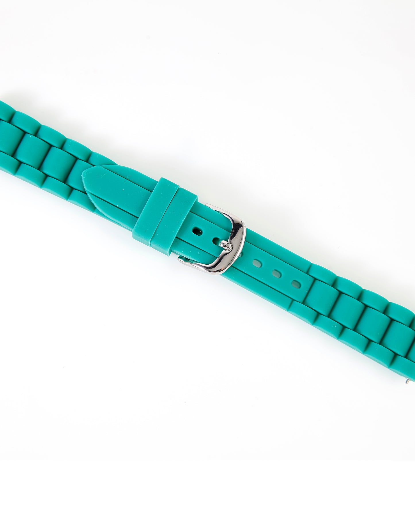 Ecclissi 18mm x 16mm Green Rubber Strap original Buckle 23980