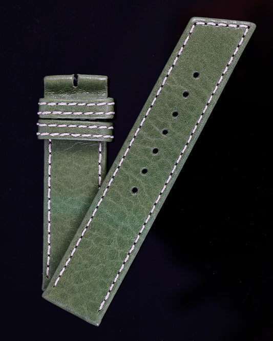 Ecclissi 21620 Green Leather Strap 20 mm x 20mm