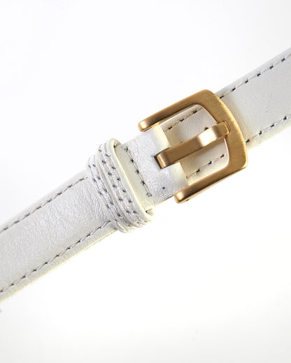 Ecclissi 14mm x14mm Off White Leather Strap with original Buckle 80240 80245 80246