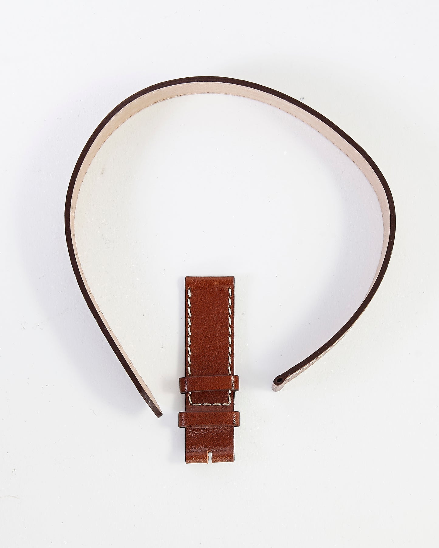 Ecclissi 16mm x 16mm Tan Leather Ladies Double-Wrap Strap 22190 80115