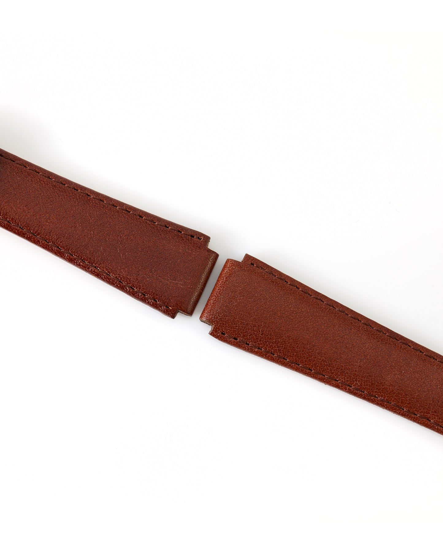 Ecclissi 14mm x 14mm Notched Brown Leather Strap 22590