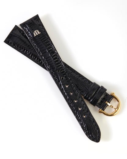 Maurice Lacroix 15mm x 13mm ML600-000118 Fiaba Black Lizard Strap