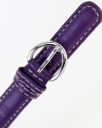 Ecclissi 14mm x 12mm Purple Leather Strap original Buckle 23380