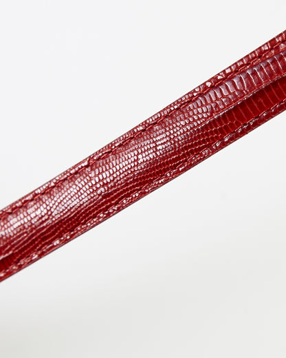 Ecclissi 14mm Red Lizard Grain Leather One-Piece Strap 15330 22560