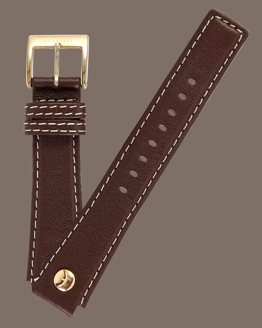 Ecclissi 80250 Dark Brown Leather Strap 20mm x 16mm
