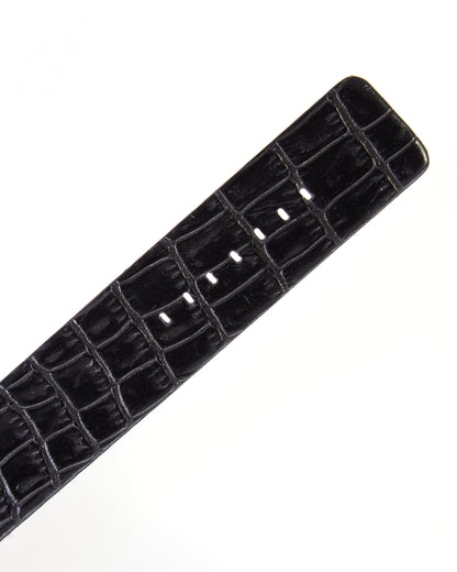 Ecclissi 22595 Black Leather One Piece Strap 28mm x 28mm