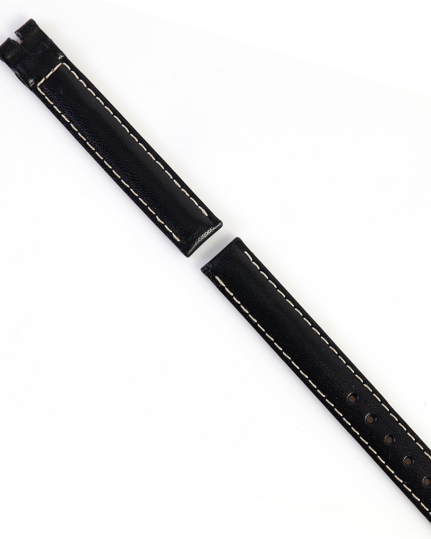 Ecclissi 12mm x 12mm Black Leather Ladies Strap 22600